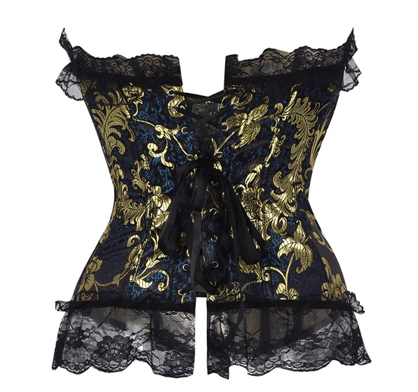 Waist Trainer Floral Lace Trim Corset