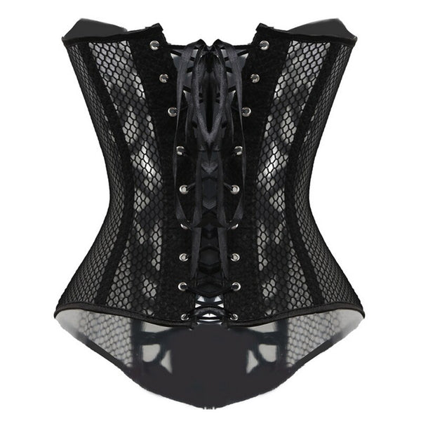 Waist Trainer Burlesque Mesh Corset