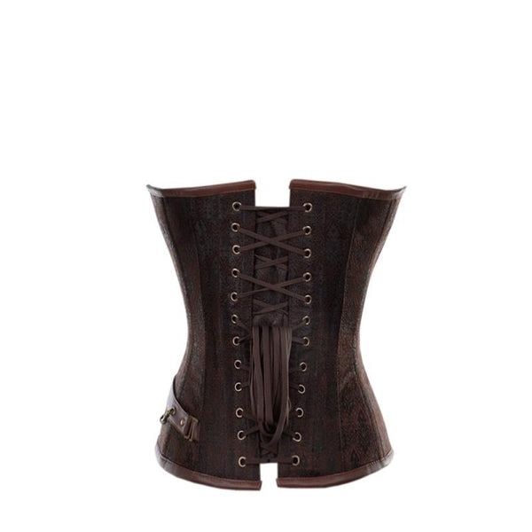 Waist Trainer Retro Burlesque Leather Corset