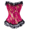 Waist Trainer Floral Lace Trim Corset