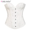 VASLANDA waist trainer Corset Women Steampunk Corselet Boned Overbust Bustier Gothic Clothing Body Shaper Espartilho